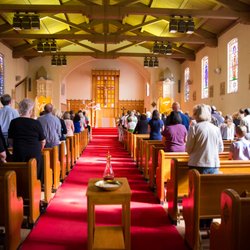 Santa Maria Church - Parishioners gather to worship at Mass either at 5pm Saturday, or 8:30am, 10:30am, or 5pm Sunday.