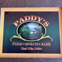 Menu and logo