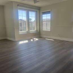 a room with hardwood floors