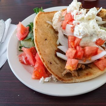 Greektown Taverna - Sunday Buffet selection of Gyro Pita + Salad - Greek Near Me - Ormond Beach, Florida