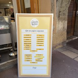 Glacier des Alpes - Menu