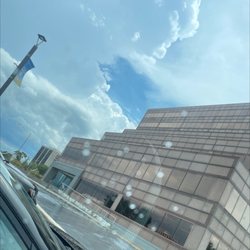 Outside building. Free parking.