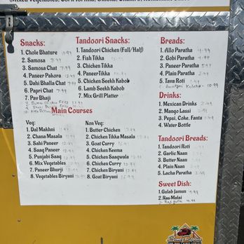 Curry Me Up - Menu - Food Trucks Near Me - Tracy, California
