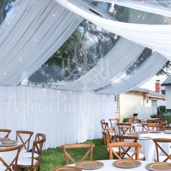Clear Tent Rentals now available at Azteca