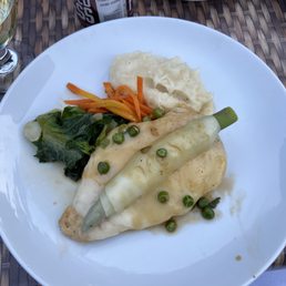 Chicken with fontina cheese and asparagus Chicken with fontina cheese and asparagus