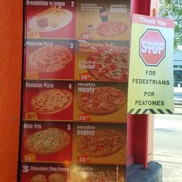 Menu in drive thru. Menu in drive thru.