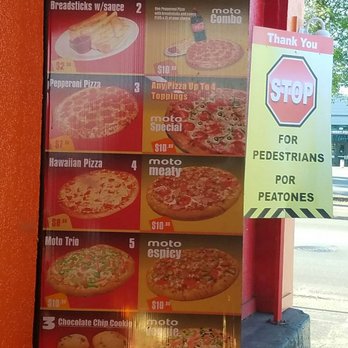 Moto Pizza - Menu in drive thru. - Pizza Near Me - Hillsboro, Oregon Moto Pizza - Menu in drive thru. - Pizza Near Me - Hillsboro, Oregon