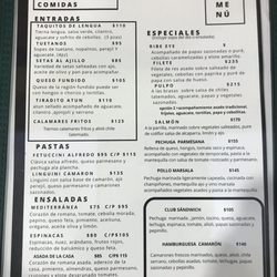 Catalunya Restaurant - Menu