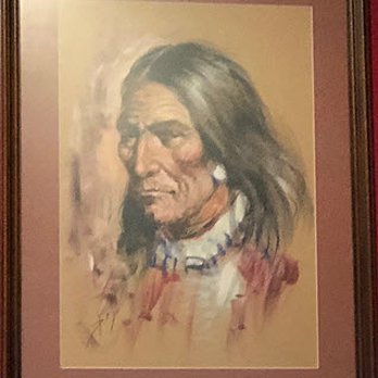 Consignment Heaven - Beautiful original oil of an Indian chief by Diego. This is one-of-a-kind produced by this Italian artist from the mid-20th century. - Antiques Near Me - Dallas, Texas