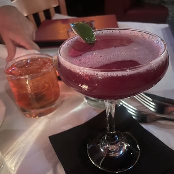 Del Mar Bar & Bistro - In Fashioned and Blueberry martini - New American Near Me - Chatham, Massachusetts Del Mar Bar & Bistro - In Fashioned and Blueberry martini - New American Near Me - Chatham, Massachusetts