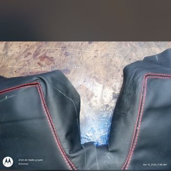 Gomez Custom Upholstery - Gomez texted me this failed attempt saying the re-do is almost "ready" - Furniture Reupholstery Near Me - Walnut, California