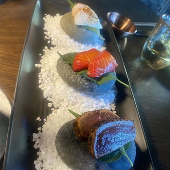 Ember Steak - Sashimi Trio - Steakhouses Near Me - Napa, California