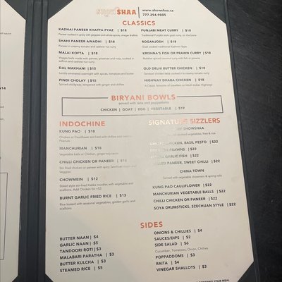 Menu photo 3 Showshaa - The Modern Taproom Surrey, BC