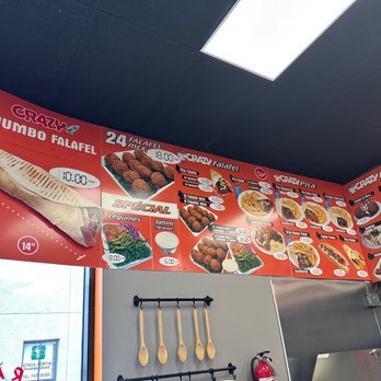 Crazy Falafel - Menu 3 - Lebanese Near Me - Saint-Laurent, Quebec