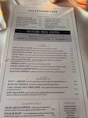 Menu photo 1 Gulfstream Cafe Garden City, SC Menu photo 1 Gulfstream Cafe Garden City, SC
