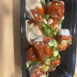 Spicy chicken dumplings