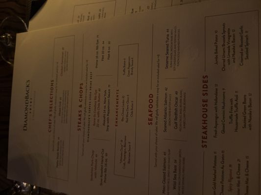 Menu photo 6 DiamondBack's Waco, TX