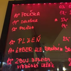 Oranžová Bar - Dnešnì nabidka pivend.