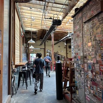 Redeemer Pizza - The walk to the back patio - Pizza Near Me - Denver, Colorado