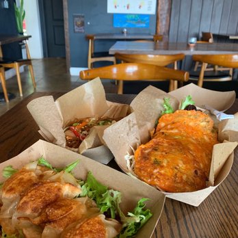 Namu - Mandoo Korean pancakes (spicy kimchi) Japchae - Korean Near Me - Durham, North Carolina Namu - Mandoo Korean pancakes (spicy kimchi) Japchae - Korean Near Me - Durham, North Carolina