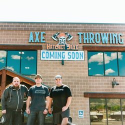 Hatchet Jaxe Axe Throwing - Owners, Reuben, Andy and Clint