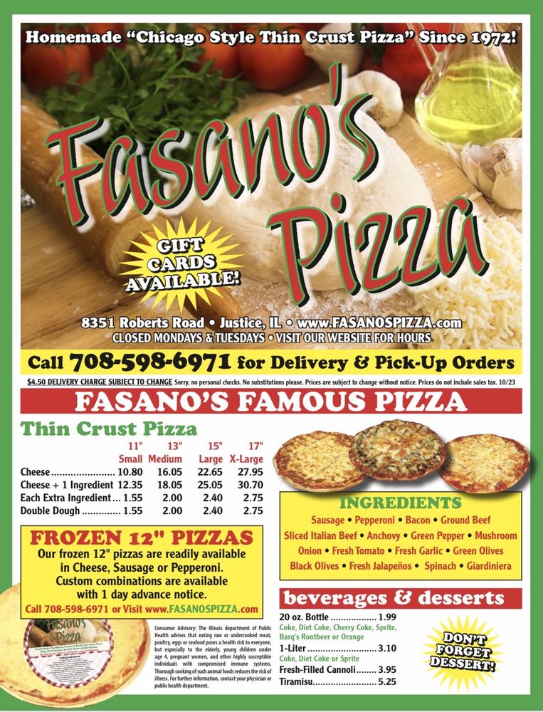 FASANO’S PIZZA - Updated August 2025 - 32 Photos & 195 Reviews - 8351 S ...