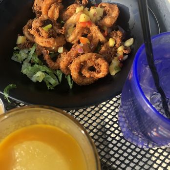Taco Dive Bar - Calamari  and mango margarita. Yep they were both good! - Mexican Near Me - Peekskill, New York