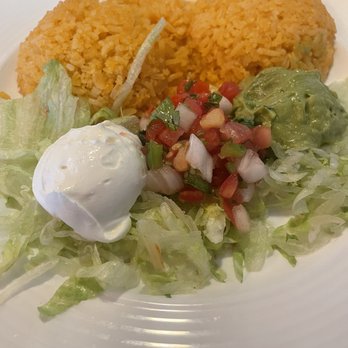 Maria's Tex Mex - Yellow rice, sour cream guacamole and pico de gallo. - Tex-Mex Near Me - Dacula, Georgia