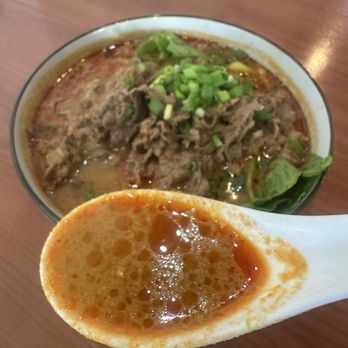 Jin Jin Deli - Look at how rich the broth is on the Spicy Sate Noodle Soup - Chinese Near Me - Portland, Oregon Jin Jin Deli - Look at how rich the broth is on the Spicy Sate Noodle Soup - Chinese Near Me - Portland, Oregon