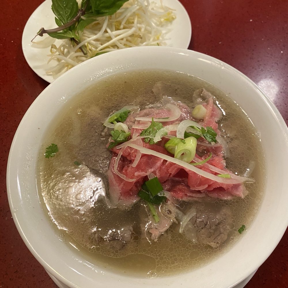 Pho Tan’s - #8 small. The rare beef is so tender. Broth is in sweet side. - Vietnamese Near Me - Vancouver, British Columbia Pho Tan’s - #8 small. The rare beef is so tender. Broth is in sweet side. - Vietnamese Near Me - Vancouver, British Columbia