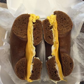 Bagel Buffet - Pumpernickel egg and cheese - Bagels Near Me - Secaucus, New Jersey Bagel Buffet - Pumpernickel egg and cheese - Bagels Near Me - Secaucus, New Jersey