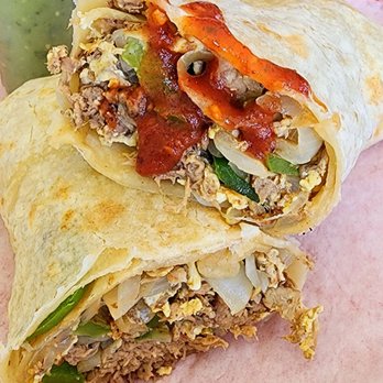 Kotija Mexican Food - Machaca Burrito with Red Sauce - Mexican Near Me - La Mesa, California