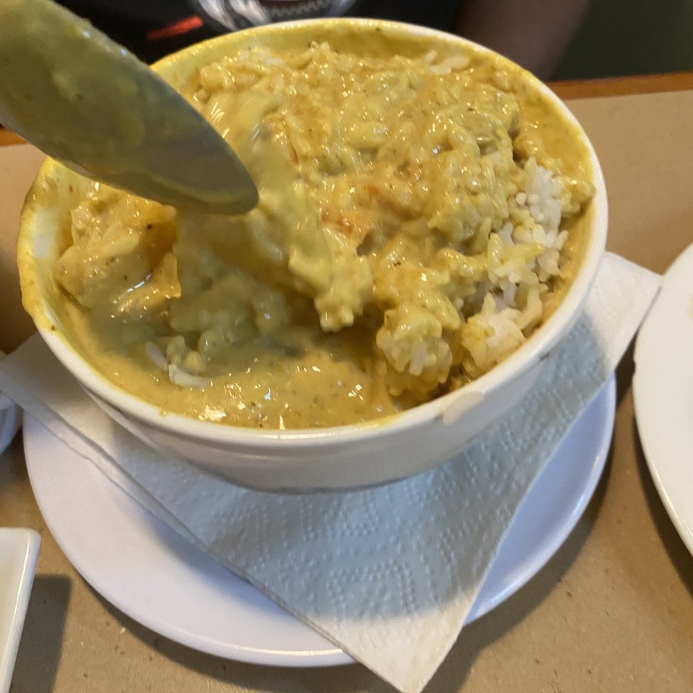 Coconut Cafe - Yellow curry with rice - Laotian Near Me - Merced, California