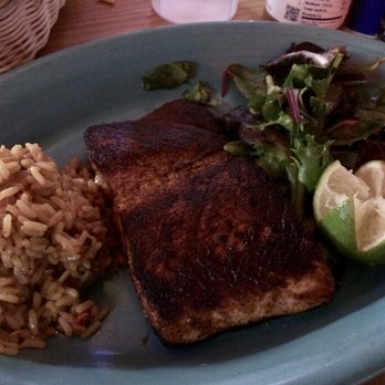 Border Cafe - Blackened Salmon. The back was completely burned to a crisp. - Cajun/Creole Near Me - Newark, Delaware Border Cafe - Blackened Salmon. The back was completely burned to a crisp. - Cajun/Creole Near Me - Newark, Delaware