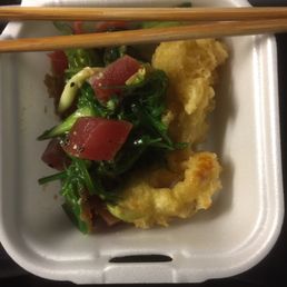 Sushi leftovers. Yum! Sushi leftovers. Yum!