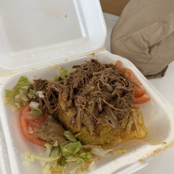 El Platanal - Ropa vieja mofongo - had to take this to-go, so good! - Caribbean Near Me - Carolina, Puerto Rico El Platanal - Ropa vieja mofongo - had to take this to-go, so good! - Caribbean Near Me - Carolina, Puerto Rico