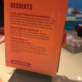 Netflix Bites - Dessert menu - American Near Me - Las Vegas, Nevada Netflix Bites - Dessert menu - American Near Me - Las Vegas, Nevada