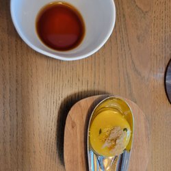 AÜRT - Egg yolk with thyme and chicken consomme