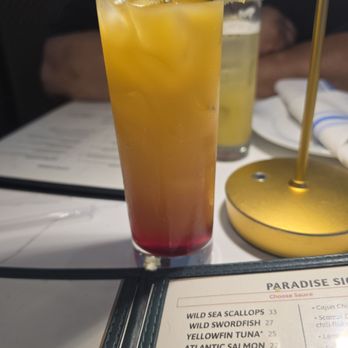 Ocean Paradise Restaurant & Bar - Paradise Sunrise Mocktail - Seafood Near Me - Fairfax, Virginia Ocean Paradise Restaurant & Bar - Paradise Sunrise Mocktail - Seafood Near Me - Fairfax, Virginia