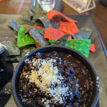 Dupont Centre Cafe - Black Beans & Tortilla Chips served with the California Crispy Tacos - Beer, Wine & Spirits Near Me - Irvine, California Dupont Centre Cafe - Black Beans & Tortilla Chips served with the California Crispy Tacos - Beer, Wine & Spirits Near Me - Irvine, California