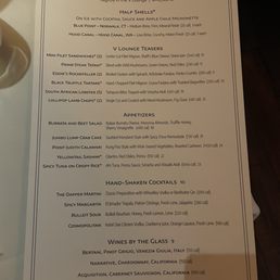 Happy hour menu Happy hour menu