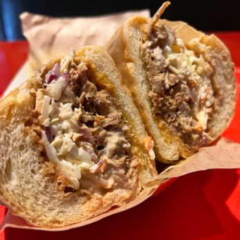 Joe Schmoe's - How could I forgive or soon forget? It's never going to be the same  Carolina-Style Pulled Pork Sandwich from #JoeSchmoesCypress - Ice Cream & Frozen Yogurt Near Me - Cypress, California