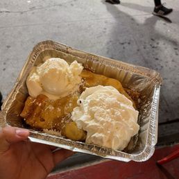 Fresh Strawberry and Banana Crepe with Vanilla Ice cream Fresh Strawberry and Banana Crepe with Vanilla Ice cream