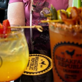 Breakfast Republic - Strawberry screwdriver and (required) Jurassic Pork Bloody Mary - Breakfast & Brunch Near Me - Palm Desert, California Breakfast Republic - Strawberry screwdriver and (required) Jurassic Pork Bloody Mary - Breakfast & Brunch Near Me - Palm Desert, California