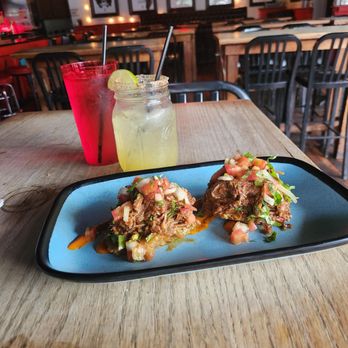 Johnny Tequila's - Passion fruit margarita and ropa vieja tostones. - Mexican Near Me - Roselle, New Jersey Johnny Tequila's - Passion fruit margarita and ropa vieja tostones. - Mexican Near Me - Roselle, New Jersey