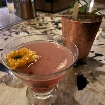 insideOUT - Guncles bubbles and the elyx mule in the background. - Lounges Near Me - San Diego, California