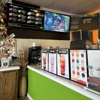 Dragonfly Tea Zone - Menu and pick up area. - Coffee & Tea Near Me - Kansas City, Missouri
