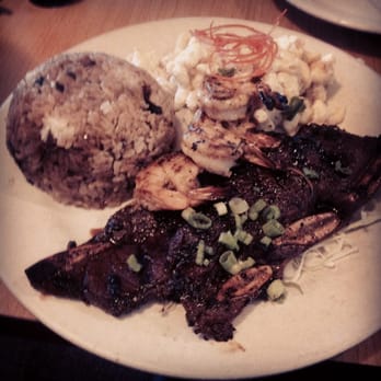 Island Style Cafe - Kalbi with grilled shrimp so derricious - Hawaiian Near Me - Santee, California Island Style Cafe - Kalbi with grilled shrimp so derricious - Hawaiian Near Me - Santee, California
