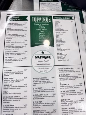 Menu photo 3 Mr Pickle's Sandwich Shop San Mateo, CA Menu photo 3 Mr Pickle's Sandwich Shop San Mateo, CA