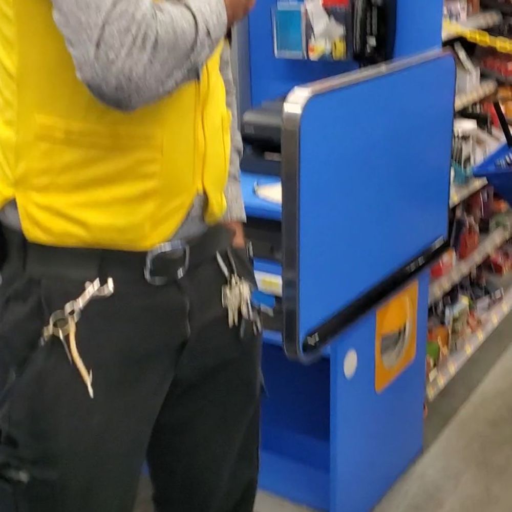 Walmart - Alex trying to cover his name tag so he can not be reported. And security backing him, telling me reporting them is harassment. - Department Stores Near Me - Liverpool, New York